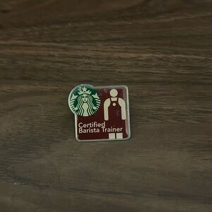 Starbucks certified barista trainer pin